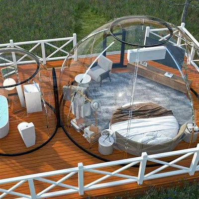 Geodesic Dome Outdoor Igloo Glamping Pods